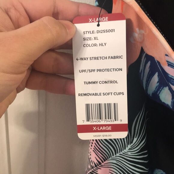 🌸 DKNY Tropical Halter Swimsuit - Picture 7 of 7